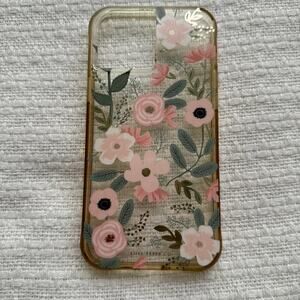 Rifle Paper Co. iPhone 12 Max Pro Case in Clear Wildflowers